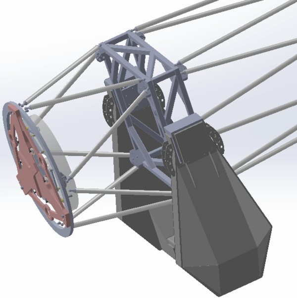 Hinterer Teil des Teleskops